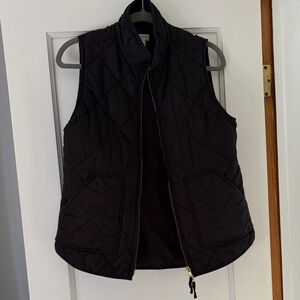 J. Crew Black Quilted Women's Vest